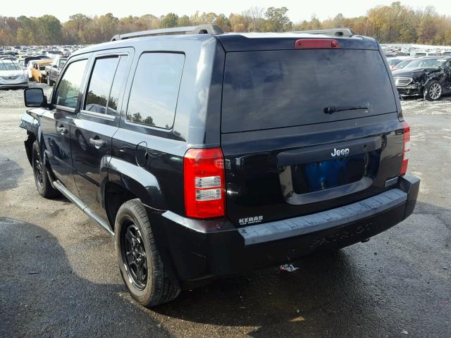 1J8FT28008D706688 - 2008 JEEP PATRIOT SP BLACK photo 3