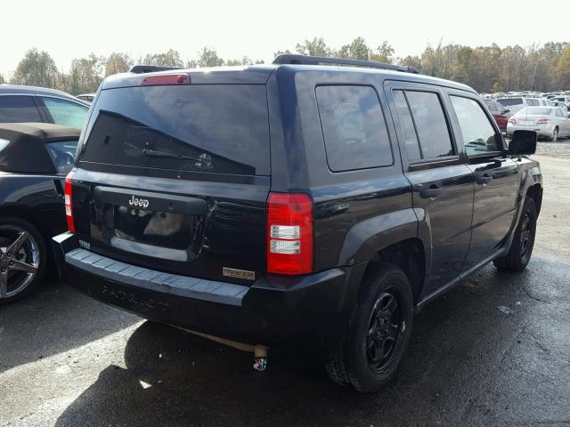 1J8FT28008D706688 - 2008 JEEP PATRIOT SP BLACK photo 4