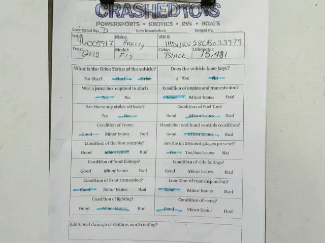 1HD1JRV28CB033979 - 2012 HARLEY-DAVIDSON FLS SOFTAI 黑色 照片 20