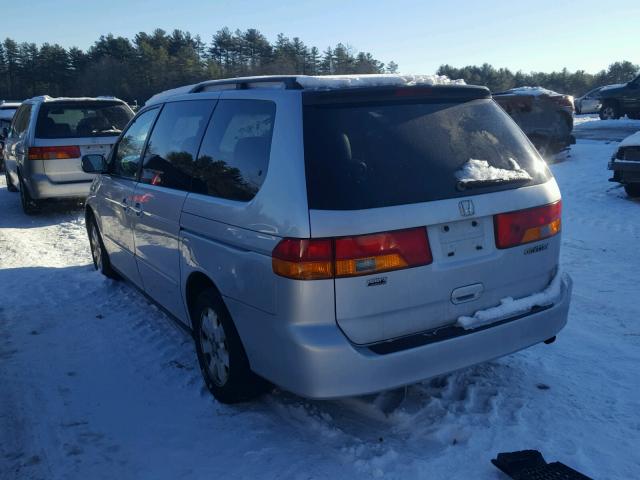 2HKRL18972H533413 - 2002 HONDA ODYSSEY EX SILVER photo 3