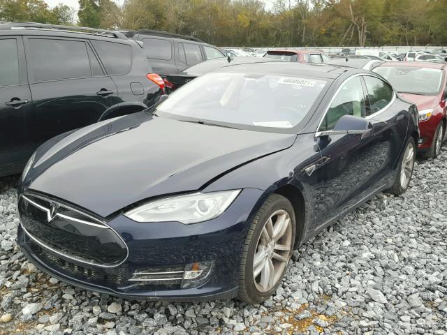 5YJSA1CN3DFP27918 - 2013 TESLA MODEL S BLUE photo 2