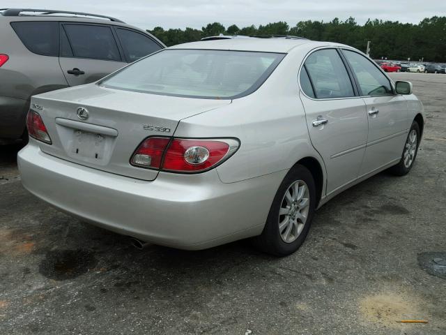 JTHBA30G645046671 - 2004 LEXUS ES 330 SILVER photo 4