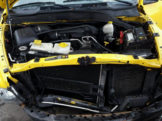 1D7HU18D05J519402 - 2005 DODGE RAM 1500 S YELLOW photo 7