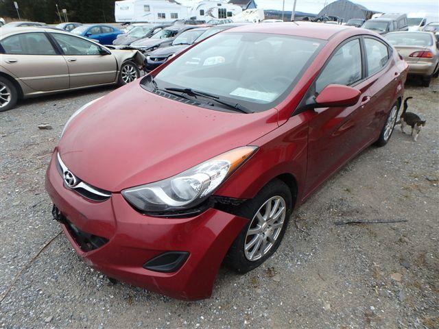 5NPDH4AE9CH122410 - 2012 HYUNDAI ELANTRA GL RED photo 2