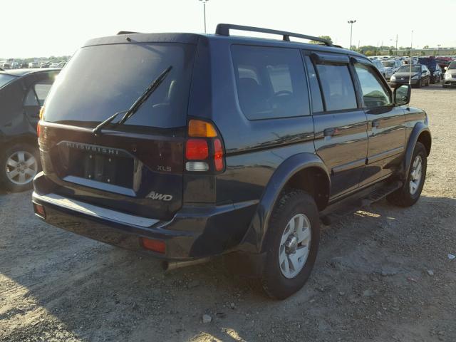 JA4MT31R12J066121 - 2002 MITSUBISHI MONTERO SP BLUE photo 4