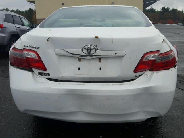 4T1BE46K87U653099 - 2007 TOYOTA CAMRY NEW WHITE photo 9