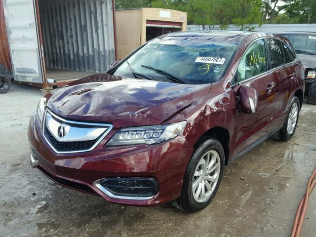 5J8TB3H39GL019115 - 2016 ACURA RDX BASE BURGUNDY photo 2