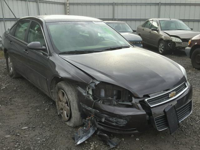 2G1WT58K881272647 - 2008 CHEVROLET IMPALA LT BROWN photo 1