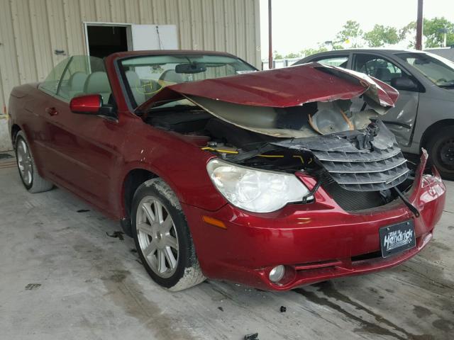 1C3LC55R68N681132 - 2008 CHRYSLER SEBRING RED photo 1