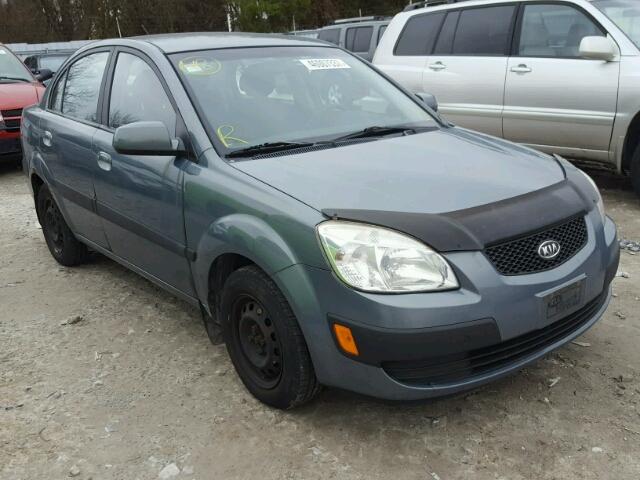 KNADE123976212139 - 2007 KIA RIO BASE GRAY photo 1