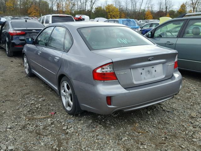 4S3BL626797223869 - 2009 SUBARU LEGACY 2.5 GRAY photo 3