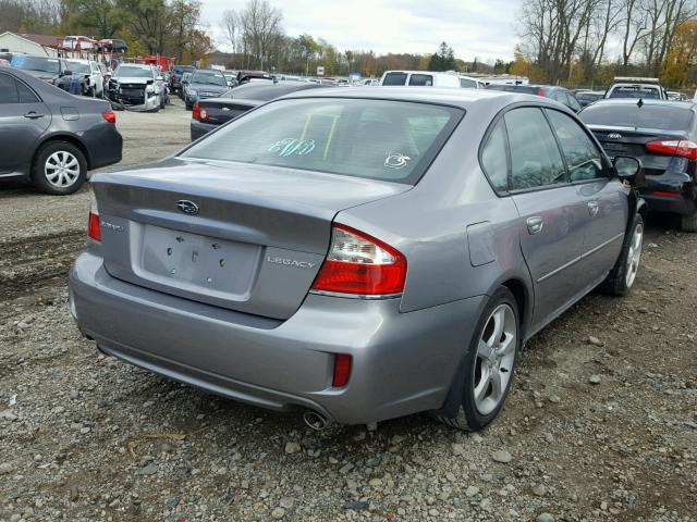 4S3BL626797223869 - 2009 SUBARU LEGACY 2.5 GRAY photo 4