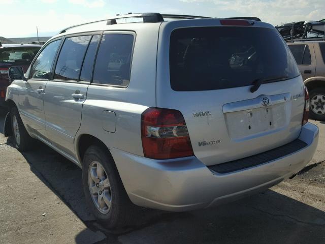 JTEEP21A040046398 - 2004 TOYOTA HIGHLANDER SILVER photo 3