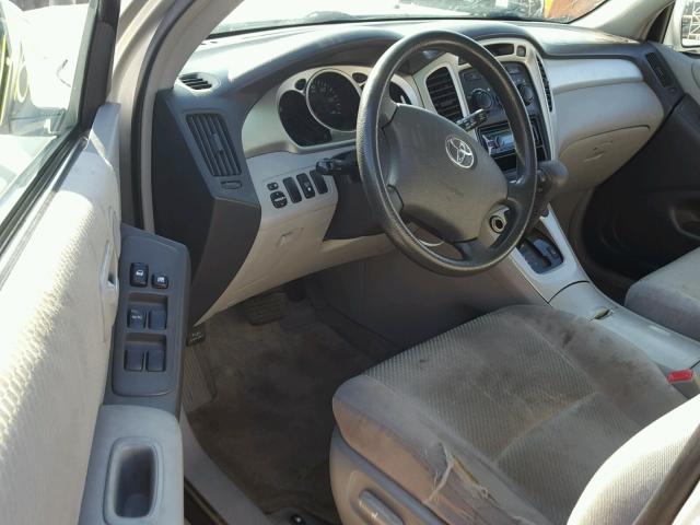 JTEEP21A040046398 - 2004 TOYOTA HIGHLANDER SILVER photo 9