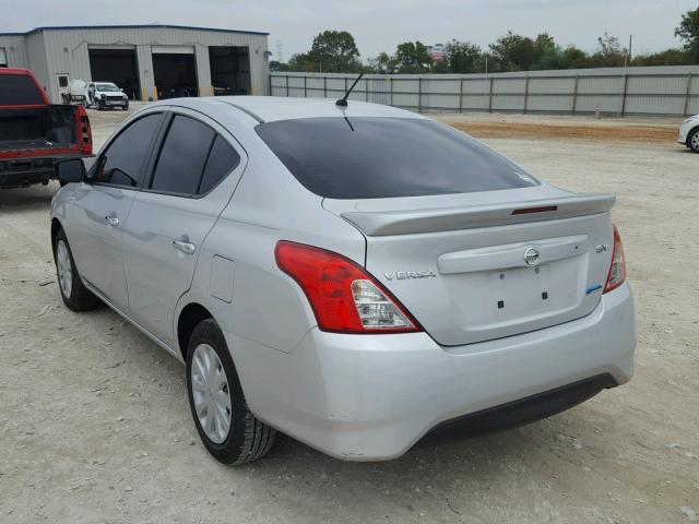 3N1CN7AP2FL824163 - 2015 NISSAN VERSA S SILVER photo 3