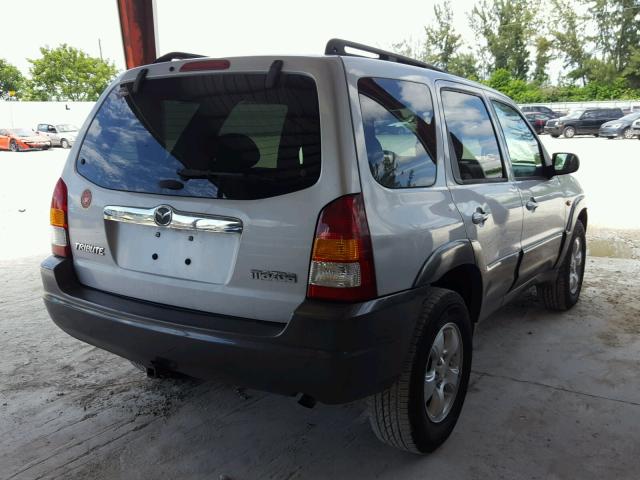 4F2YZ04114KM19125 - 2004 MAZDA TRIBUTE LX SILVER photo 4