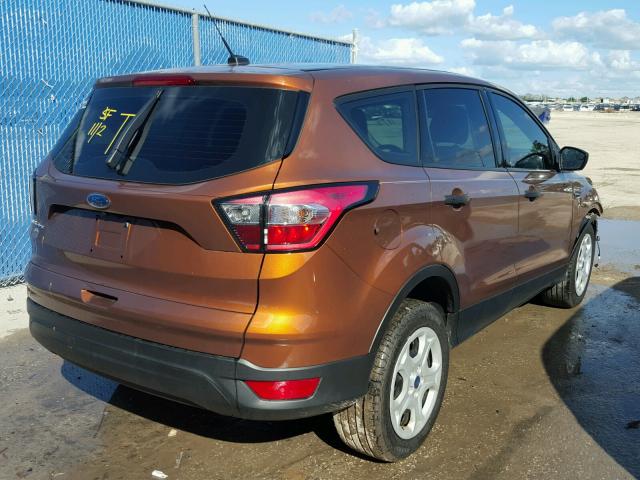 1FMCU0F75HUC43860 - 2017 FORD ESCAPE ORANGE photo 4