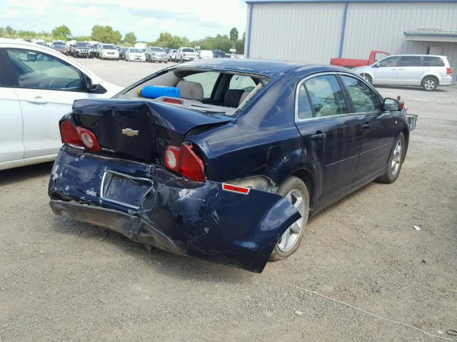1G1ZG57B58F189110 - 2008 CHEVROLET MALIBU LS ლურჯი ფოტო 4