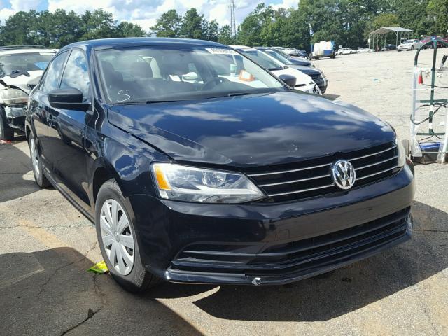 3VW2K7AJ4FM345974 - 2015 VOLKSWAGEN JETTA BASE BLACK photo 1