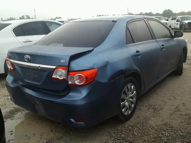 5YFBU4EE2DP100430 - 2013 TOYOTA COROLLA BA BLUE photo 4