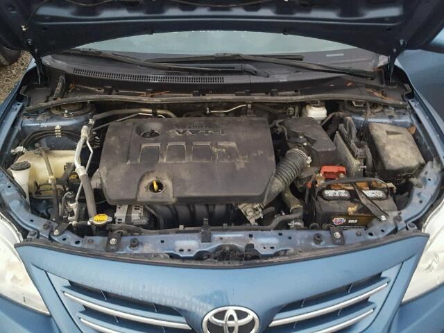 5YFBU4EE2DP100430 - 2013 TOYOTA COROLLA BA BLUE photo 7