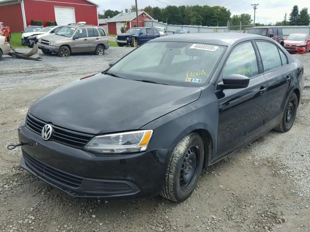 3VW2K7AJ6EM425078 - 2014 VOLKSWAGEN JETTA BASE 黑色 照片 2