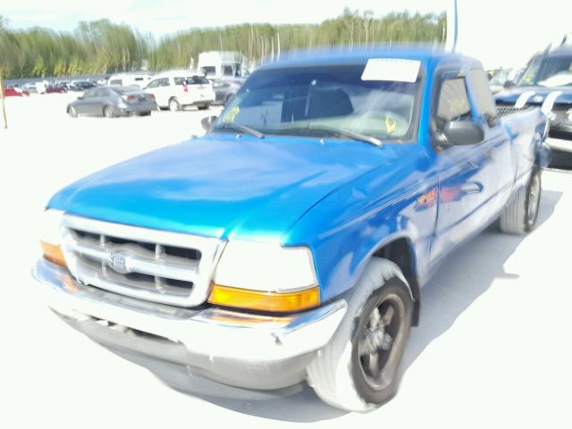 1FTYR14V8YPB75376 - 2000 FORD RANGER BLUE photo 2