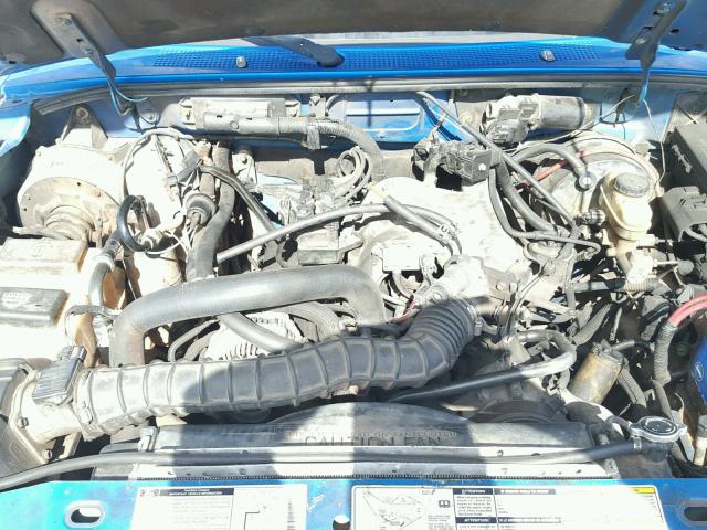 1FTYR14V8YPB75376 - 2000 FORD RANGER BLUE photo 7