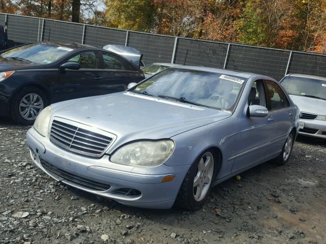 WDBNG84J53A335450 - 2003 MERCEDES-BENZ S 500 4MAT BLUE photo 2