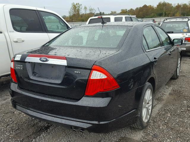 3FAHP0JA7CR334414 - 2012 FORD FUSION SEL BLACK photo 4