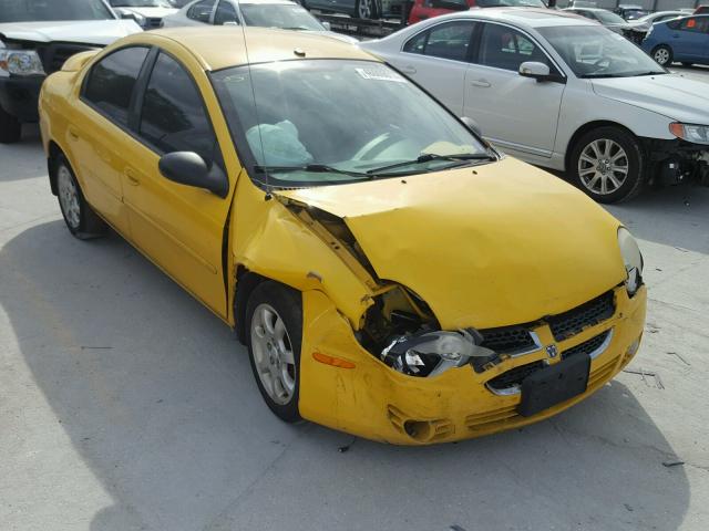 1B3ES56C93D253587 - 2003 DODGE NEON SXT YELLOW photo 1