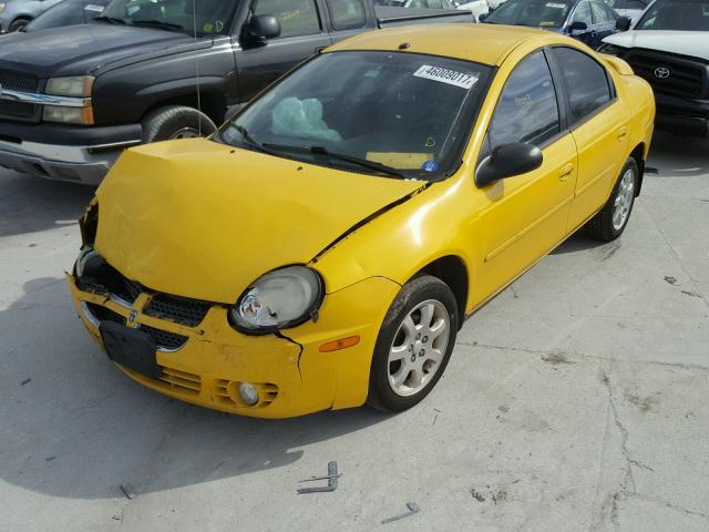 1B3ES56C93D253587 - 2003 DODGE NEON SXT YELLOW photo 2