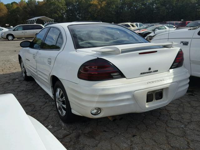 1G2NE52F12C140585 - 2002 PONTIAC GRAND AM S თეთრი ფოტო 3