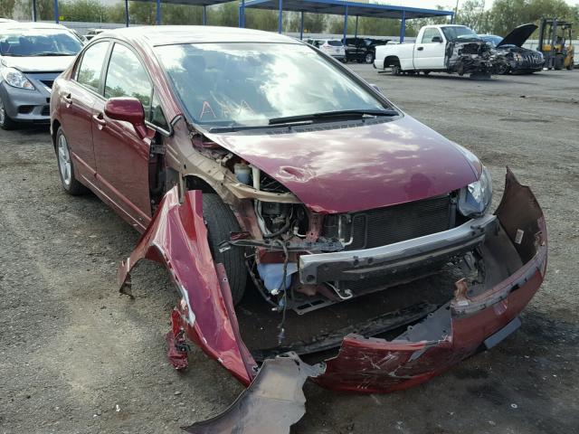 1HGFA16856L011336 - 2006 HONDA CIVIC EX RED photo 1