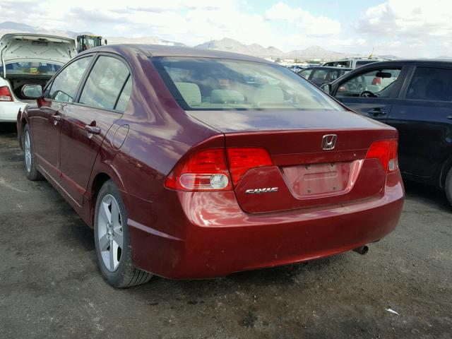 1HGFA16856L011336 - 2006 HONDA CIVIC EX RED photo 3