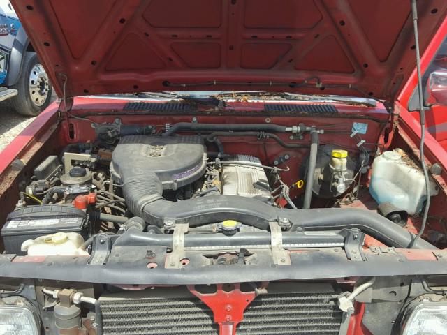 1N6SD16S5VC387434 - 1997 NISSAN TRUCK KING RED photo 7
