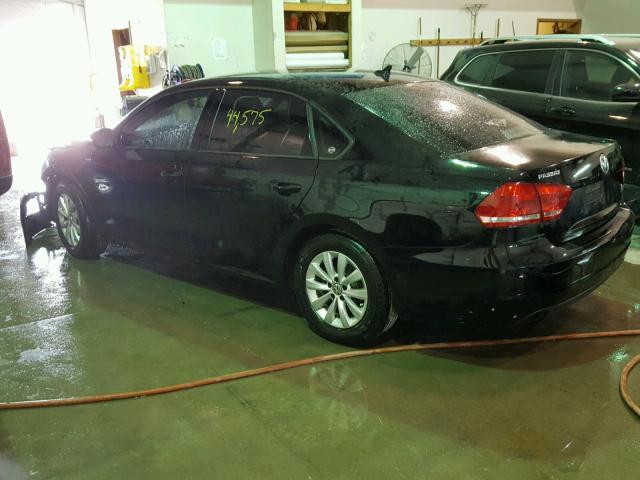 1VWAS7A39EC099713 - 2014 VOLKSWAGEN PASSAT S Սև լուսանկար 3