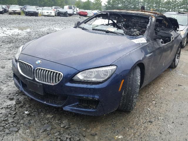 WBAYP1C58FD217242 - 2015 BMW 650 XI BLUE photo 2