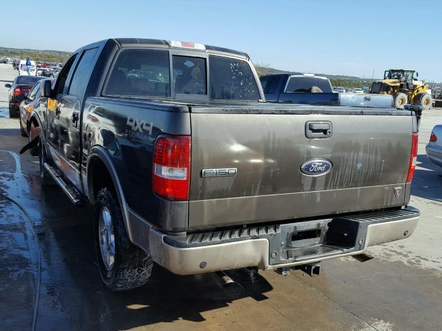 1FTPW14V46FB78492 - 2006 FORD F150 SUPER GRAY photo 3