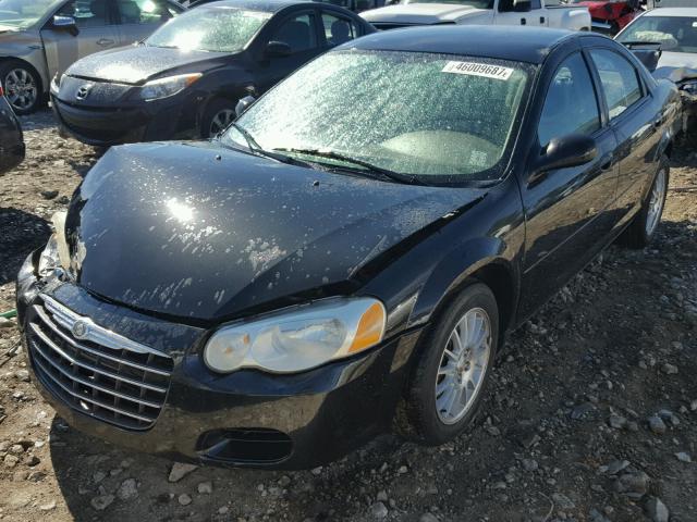 1C3AL56R96N125772 - 2006 CHRYSLER SEBRING BLACK photo 2