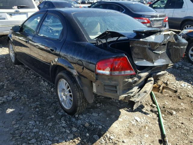 1C3AL56R96N125772 - 2006 CHRYSLER SEBRING BLACK photo 3