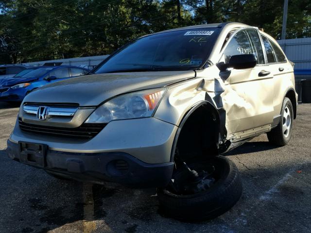 3CZRE38358G705015 - 2008 HONDA CR-V LX GOLD photo 2