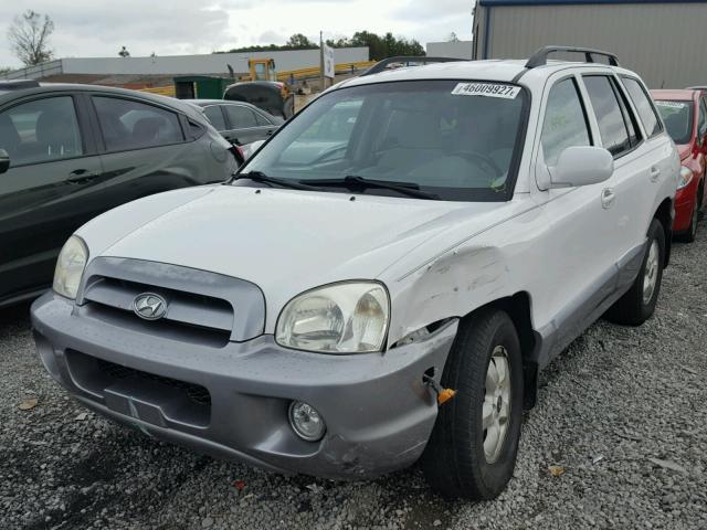 KM8SC13E95U019509 - 2005 HYUNDAI SANTA FE G WHITE photo 2