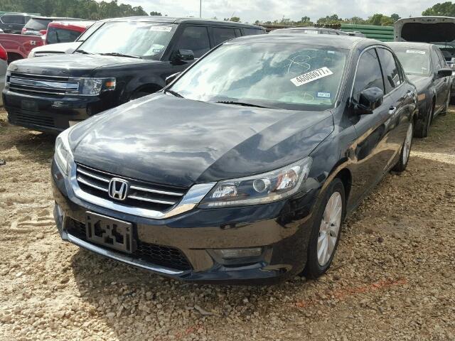 1HGCR2F78EA091671 - 2014 HONDA ACCORD EX BLACK photo 2