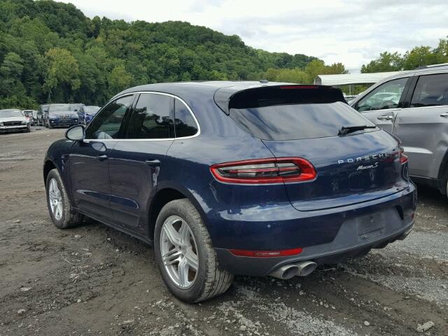 WP1AB2A55GLB40878 - 2016 PORSCHE MACAN S BLUE photo 3