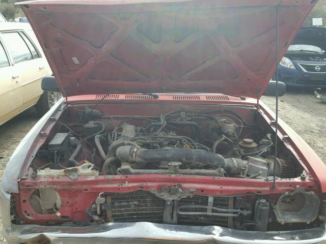 JT4RN81P5L5068238 - 1990 TOYOTA PICKUP 1/2 RED photo 7