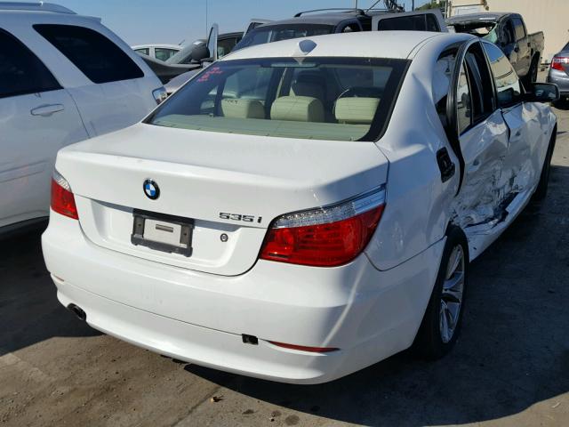 WBANW1C56AC164514 - 2010 BMW 535 I WHITE photo 4