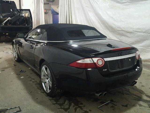 SAJWA44CX89B22993 - 2008 JAGUAR XKR BLACK photo 3