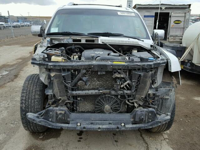 5N3AA08C28N908421 - 2008 INFINITI QX56 SILVER photo 9