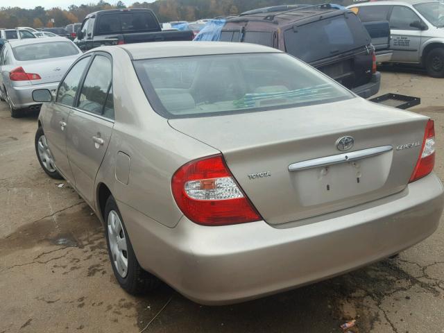 4T1BE32K74U316791 - 2004 TOYOTA CAMRY LE ოქროსფერი ფოტო 3